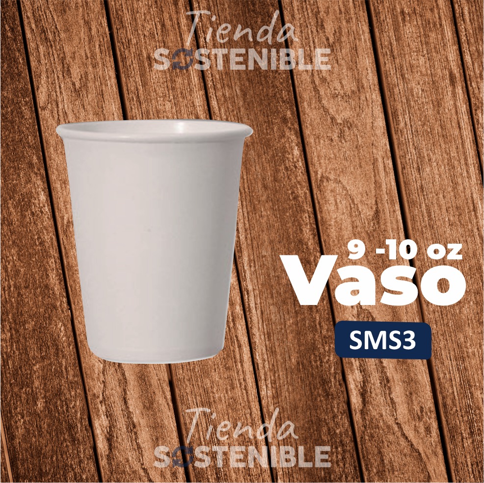 Vaso biodegradable 9-10 oz